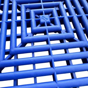 Alternative view of Piso Polipropileno Encastrable Modular Azul RAL 5002 40x40 1.8 cm de espesor