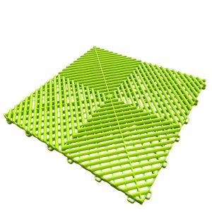 Alternative view of Piso Polipropileno Encastrable Modular Verde Manzana  40x40 1.8 cm de espesor