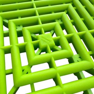 Alternative view of Pack x 25 un 4 M2 Piso PP SIMSTRAX 18mm 40×40 Verde Manzana