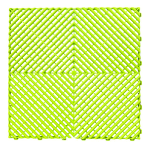 Piso Polipropileno Encastrable Modular Verde Manzana  40x40 1.8 cm de espesor