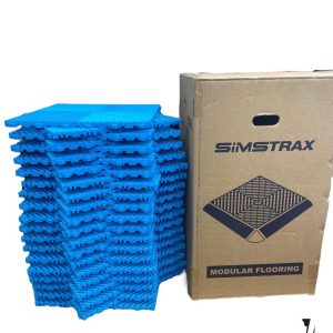 Pack x 40 Un 6.4 M2 Piso SIMSTRAX PP 500 Gr Azul Cielo