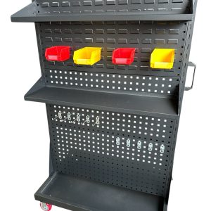 Exhibidor y organizador Simstrax móvil con ruedas Negro