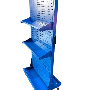 Alternative view of Exhibidor y organizador Simstrax móvil con ruedas XL Azul