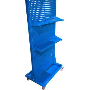 Exhibidor y organizador Simstrax móvil con ruedas XL Azul