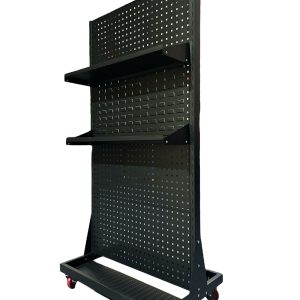 Exhibidor y organizador Simstrax móvil con ruedas XL Negro