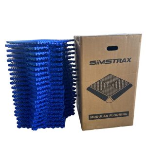 Pack x 40 Un 6.4 M2 Piso SIMSTRAX PP 500 Gr Azul Oscuro