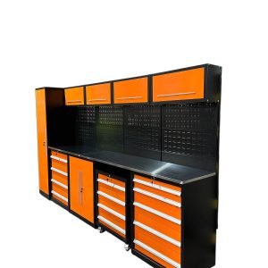 Alternative view of Estacion de Trabajo Taller Naranjo / Negro 13 Piezas 3.5 MT Cubierta INOX