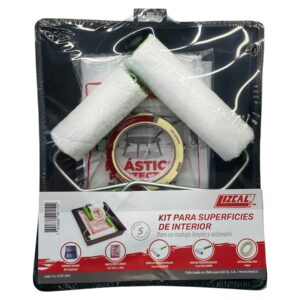 Set de pintura 5 productos Bandeja + Masking + Protector + 2 Rodillos 12/18 CM