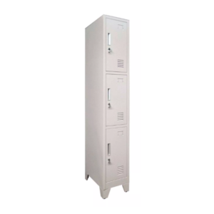 Locker Industrial Blanco 1 Cuerpo 3 Casilleros 180x90x45 cm