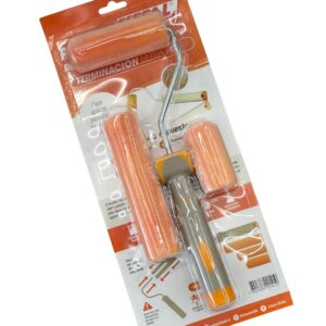 Set Rodillos Flocados 7-10-15 cms